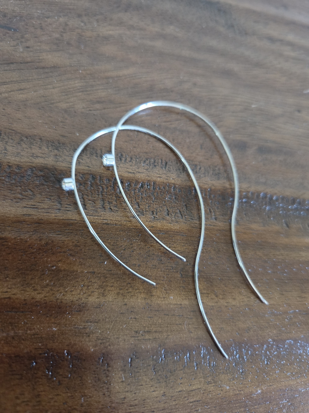 Chico's Sleek Silver Threader Earrings